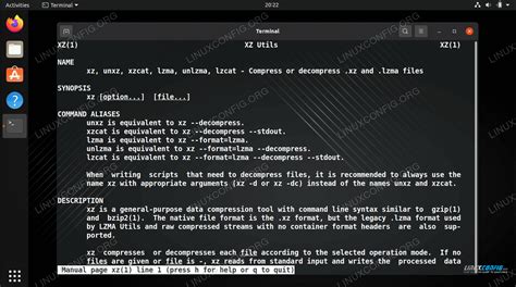 what is xz compression.